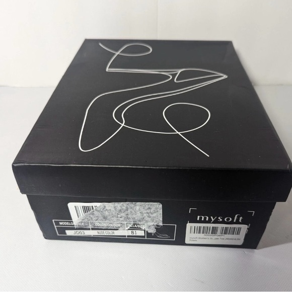 NEW-Size 8.5M Womens mysoft Stiletto Heeled Sandals Open Toe Nude Color JD03 - Picture 2 of 7